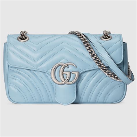 light blue gucci marmont bag|Gucci Marmont bag small black.